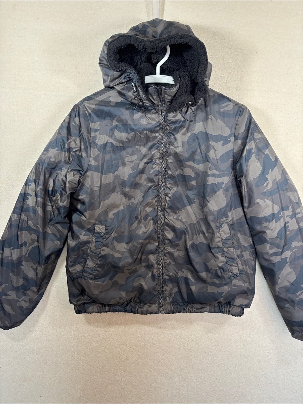 Camo Sherpa Lined Jacket